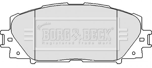 BORG & BECK stabdžių trinkelių rinkinys, diskinis stabdys BBP2123